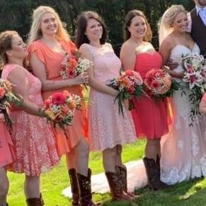 David's bridal bridesmaid dress